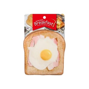日本Wan 日本Wan Wan Breakfast 狗狗玩具 煙肉太陽蛋厚多士 一個入 正面圖