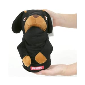 日本Bonbi 日本Bonbi ILOVEPETS Animal Mitten LoveDog 狗狗手偶玩具 臘腸狗 一個入 正面圖