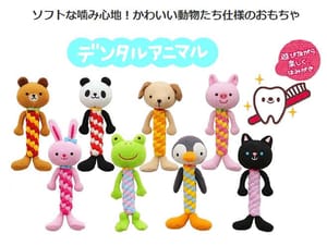 日本Bonbi 日本Bonbi ILOVEPETS Dental Animal 嚴選狗狗護齒玩具 兔兔 背面圖