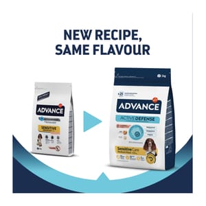 ADVANCE ADVANCE 特殊護理 中大型成犬糧 過敏護理 三文魚飯 SENSITIVE SALMON&RICE 3kg 3kg  正面圖