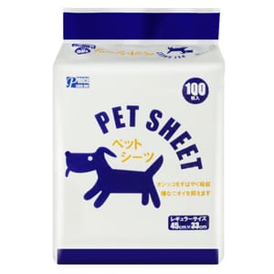 PET PET SHEET 除臭寵物尿墊 狗尿墊 狗尿片 [33*45 S碼 100枚]   正面圖