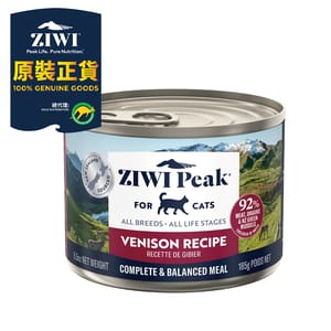 ZiwiPeak ZiwiPeak 貓罐頭 鹿肉配方 185g 185g 正面圖