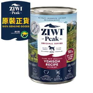 ZiwiPeak ZiwiPeak 狗罐頭 鹿肉配方 Venison Recipe 390g 390g  正面圖