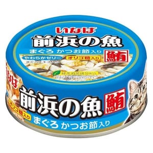 CIAO CIAO 貓罐頭 INABA 前浜の魚 金槍魚+鰹魚 115g 115g  正面圖