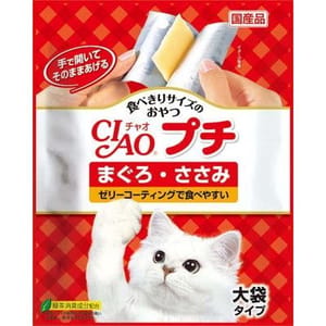 CIAO CIAO 貓零食 日本大大塊肉片 金槍魚及雞肉味 8g 12枚 8g 正面圖