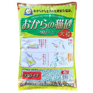 日本Hitachi 日本Hitachi 豆腐貓砂 綠色綠茶味 大粒裝 6L 6L  正面圖
