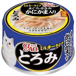 CIAO CIAO 貓罐頭 白湯金槍魚+雞肉+蟹柳 80g 80g  正面圖