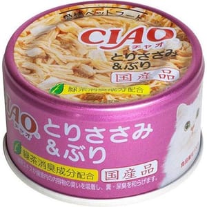 CIAO CIAO 貓罐頭 雞肉+鰤魚 85g 85g 正面圖