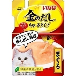 CIAO CIAO 袋裝湯包 INABA 金のだし 金槍魚+雞肉 140g 140g 正面圖