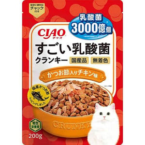 CIAO CIAO 貓糧 日本3000億個乳酸菌 鰹魚+雞肉 200g 200g  正面圖