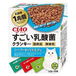 CIAO CIAO 貓糧 日本1兆個乳酸菌 海鮮雜錦 20g 10袋入 20g 正面圖