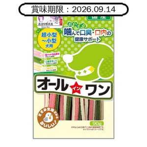日本Q-Pet 日本Q-Pet 狗小食 Oral Wan 口腔清潔條 超小 小型犬用 90g 90g 犬用 正面圖
