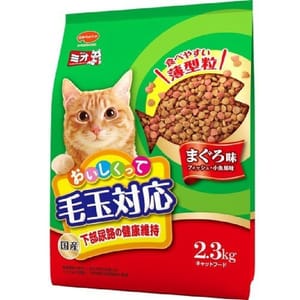 日本Mio三才 日本Mio三才 特選去毛球貓糧 腎臟及下部尿路健康維持配方 金槍魚味 2.3kg 3kg 正面圖