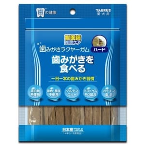 日本TAURUS 日本TAURUS 獸醫師推獎 狗零食 磨牙潔齒硬條 14本入   正面圖