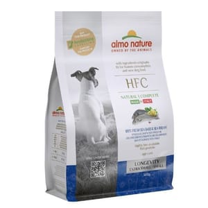 Almo Almo Nature HFC 狗糧 養生新鮮鱸魚鯛魚 細粒裝 1.2kg 2kg  正面圖