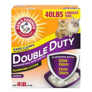 ARM ARM & HAMMER 貓砂 特強除臭配方 Double Duty 40lbs 40lb 正面圖
