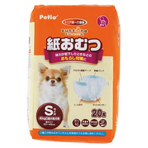 Petio Petio zuttone 高齡犬護理專用 包圍式紙尿褲 寵物尿墊 狗尿墊 狗尿片 S 20片 正面圖