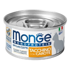 Monge Monge 貓罐頭 單一蛋白系列 火雞蘿蔔 80g (MO7191) (新舊包裝隨機發貨)