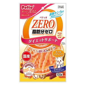 Petio Petio 狗零食 日本產 零脂肪低卡雞胸肉及甘薯雙色波浪條 腸胃健康 100g 100g  正面圖