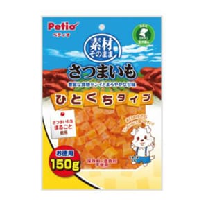 Petio Petio 狗零食 天然原味 香甜高纖乾甘薯粒 腸胃健康 140g #A54 140g  正面圖