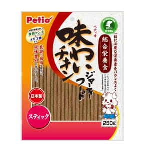 Petio Petio 狗零食綜合營養 日本產美味雞肉條 腸胃健康 250g 250g 正面圖