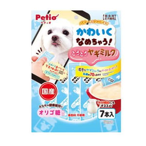 Petio Petio 狗零食 綜合營養 日本產低脂山羊醬 健康腸道 水分補充 7支裝 正面圖