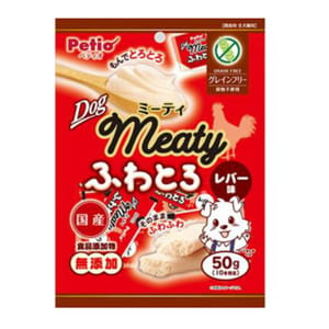 Petio Petio 狗零食 Meaty 日本產 低敏無穀物 無添加 鬆軟雞肝肉醬 50g 50g  正面圖