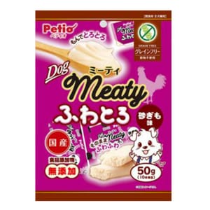 Petio Petio 狗零食 Meaty 日本產 低敏無穀物 無添加 鬆軟雞胗肉醬 50g 50g 正面圖