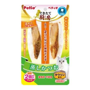 Petio Petio 貓零食 鮮廚低脂蒸鰹魚塊 2P 正面圖