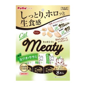 Petio Petio 貓零食 無添加生食感 鰹魚&雞胸肉 肉醬  8支裝   正面圖