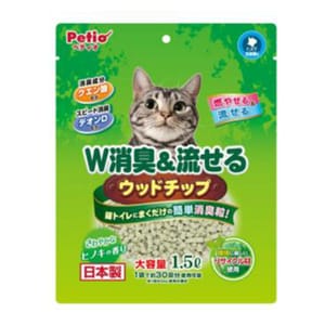 Petio可沖廁消臭粒 Petio可沖廁消臭粒 柏木香味 1.5L 5L  正面圖