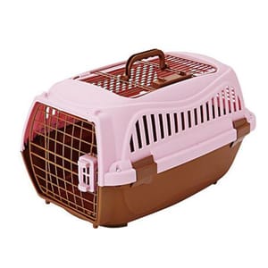 Petio Petio 寵物雙門手提籠 粉色 M 正面圖