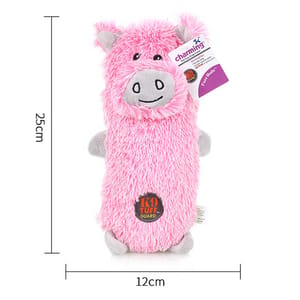 Charming Charming Pet 嚴選狗狗訓練磨牙玩具 方塊粉豬 一個 正面圖