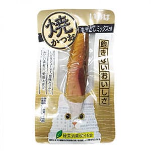 CIAO CIAO 貓零食 日本燒鰹魚條 本格だしミックス味 小包裝 15g [正宗雜錦高湯味] 15g  正面圖