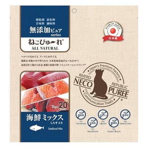 Riverd Riverd Republic PureValue5 貓用無添加肉泥小食 雜錦海鮮 13g*20本 13g 貓用 正面圖