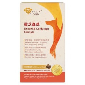 Cosset Cosset 靈芝蟲草犬用肉粒配方 160粒 160粒 犬用 正面圖