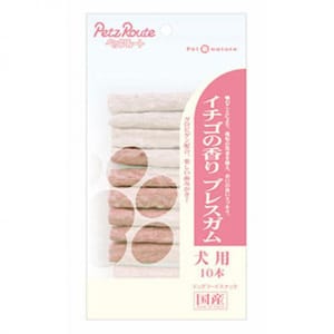 日本Petz 日本Petz Route 狗狗潔齒棒 草莓味 10支裝  犬用 正面圖