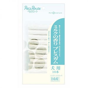 日本Petz 日本Petz Route 狗狗潔齒棒 牛奶味 10條裝  犬用 正面圖
