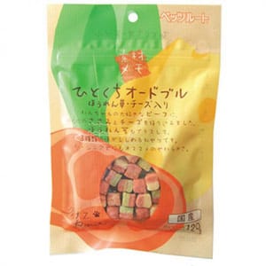 日本Petz 日本Petz Route 菠菜芝士一口小食 120g 120g 犬用 正面圖