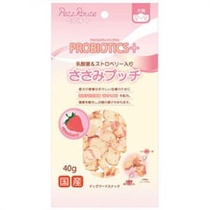 日本Petz 日本Petz Route 乳酸草莓雞肉小食 40g 40g 犬用 正面圖