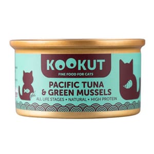 KOOKUT KOOKUT 貓罐頭 太平洋吞拿魚綠唇青口仔 70g 70g  正面圖