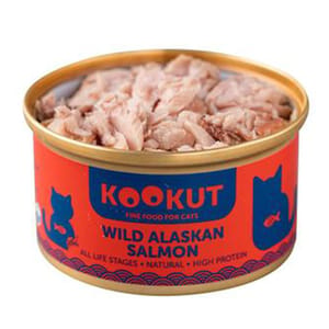 KOOKUT KOOKUT 貓罐頭 天然野生阿拉斯加三文魚 70g 70g 正面圖