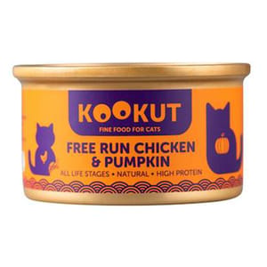 KOOKUT KOOKUT 貓罐頭 天然放養雞南瓜 70g 70g  正面圖