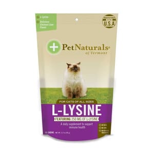 Pet Pet Naturals 功能小食 貓貓離氨酸增強免疫配方 雞肝味 60粒 90g 60粒  正面圖