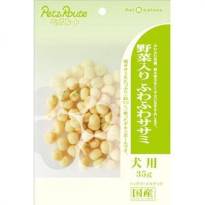 日本Petz 日本Petz Route 蓬鬆蔬菜雞肉粒 35g 35g 犬用 正面圖
