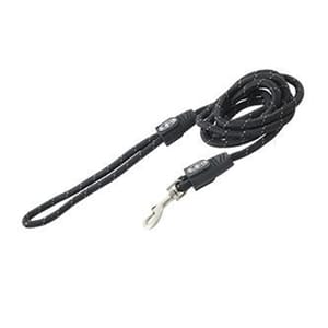 Buster Buster 反光牽繩 Reflective Rope Lead 13mm x 120cm 黑色 正面圖