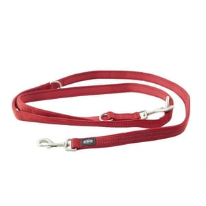 Buster Buster 氯丁橡膠多功能牽繩 Neoprene Multipurpose Lead 180cm 紅色 細碼   正面圖