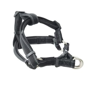 Buster Buster 反光網格胸帶 Reflective Mesh Step-in Harness 25mm 黑色 大碼 正面圖