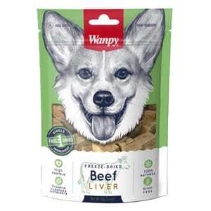 Wanpy Wanpy Freeze Dry 狗零食 凍乾牛肝 Beef Liver 40g 40g  正面圖