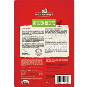 Stella & Chewy's Stella & Chewy's 凍乾生肉狗小食 鴨肉配方 3.25oz 25oz  背面圖
